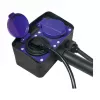 Logilink LPS214 Steckdosenleiste, 2 Schutzkontaktsteckdosen, IP44, Erdspieß, 2m Kabel