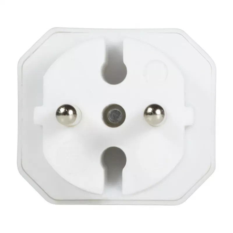 LogiLink LPS218 Euro-Steckdosenadapter mit 2 Steckdosen, Weiß