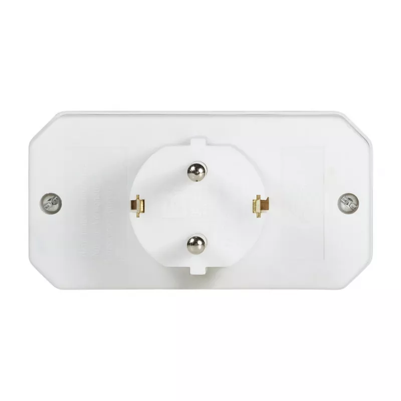 LogiLink LPS221 Schuko auf 2x Euro + 1x Schutzkontakt-Steckdosen-Adapter, Weiß, 16 A, 250 V, 3680 W, Kinderschutz