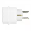 LogiLink LPS221 Schuko auf 2x Euro + 1x Schutzkontakt-Steckdosen-Adapter, Weiß, 16 A, 250 V, 3680 W, Kinderschutz