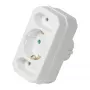 LogiLink LPS221 Schuko auf 2x Euro + 1x Schutzkontakt-Steckdosen-Adapter, Weiß, 16 A, 250 V, 3680 W, Kinderschutz