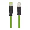 LOGILINK M12 CAT6A Industrial Patchkabel, PUR, M12 X-kodiert auf RJ45, 0,5 m