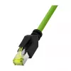 LOGILINK M12 CAT6A Industrie Patchkabel, PUR, M12 X-kodiert auf RJ45, 3 m