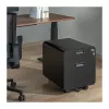 LOGILINK mobiler Aktenschrank, 2 Schubladen mit Schloss, Schwarz