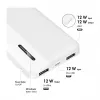 Logilink Mobile Power Bank, LiPo, 10000 mAh, USB-C in/out, Weiß
