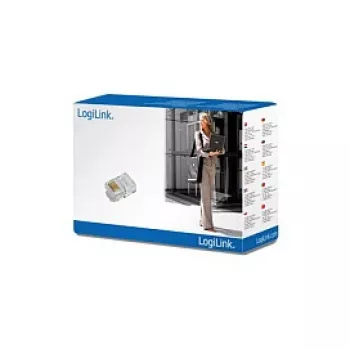 LogiLink Modularstecker für Flachkabel, RJ12 6P6C (MP0019)