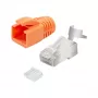 LogiLink Modular Stecker RJ45 Cat.6A STP Pass Through, 10er-Pack
