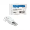 LogiLink Modularer Stecker RJ45 Cat.6A, UTP, werkzeuglos, Weiß