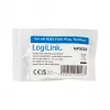 LogiLink Modularer Stecker RJ45 Cat.6A, UTP, werkzeuglos, Weiß