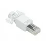 LogiLink Modularer Stecker RJ45 Cat.6A, UTP, werkzeuglos, Weiß