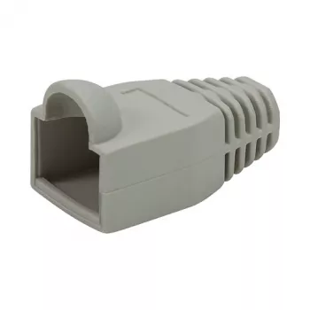 LogiLink Modular RJ45 Plug Cable Boot 6.5mm Grey, 50pcs