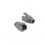 LogiLink MP0034 Modulare Knickschutztülle für Cat.6 RJ45 Modularstecker, 8,0mm, Grau, 10er-Pack