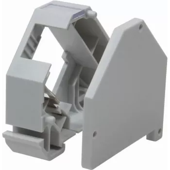 LogiLink MP0053 Hutschienenadapter für 1x RJ45 Keystone-Modul, Kunststoff, Weiß
