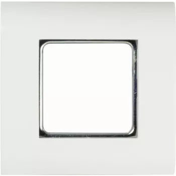 LogiLink NF0002 Unterputz-Wandgehäuse 80x80 mm mit 45x45 mm Ausschnitt, Reinweiß, Französisches System