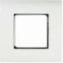 LogiLink NF0002 Unterputz-Wandgehäuse 80x80 mm mit 45x45 mm Ausschnitt, Reinweiß, Französisches System