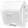 LogiLink NF0011 Unterputz-Wandanschlussdose für 1 Keystone-Modul, 45 x 45 mm, französisches System, Weiß