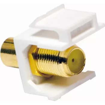 LogiLink NK0026 RCA-Buchse auf F-Typ-Buchse Adapter, Gelb
