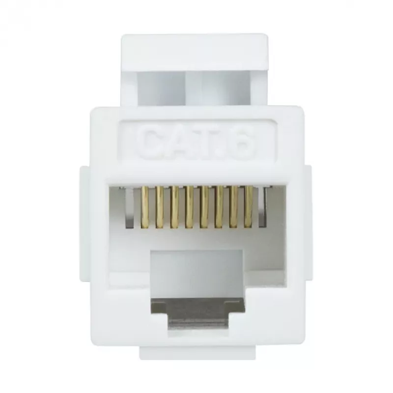 LogiLink NK4012W Cat.6 UTP Keystone-Kupplung, 2x RJ45, Weiß