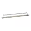 LogiLink NK4039 Keystone Patchpanel, 24 Ports, 0,5HE, geschirmt, grau - 19 Zoll Rackmontage
