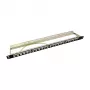 LogiLink NK4040 24-Port geschirmtes Keystone-Patchpanel, 0,5U, Schwarz