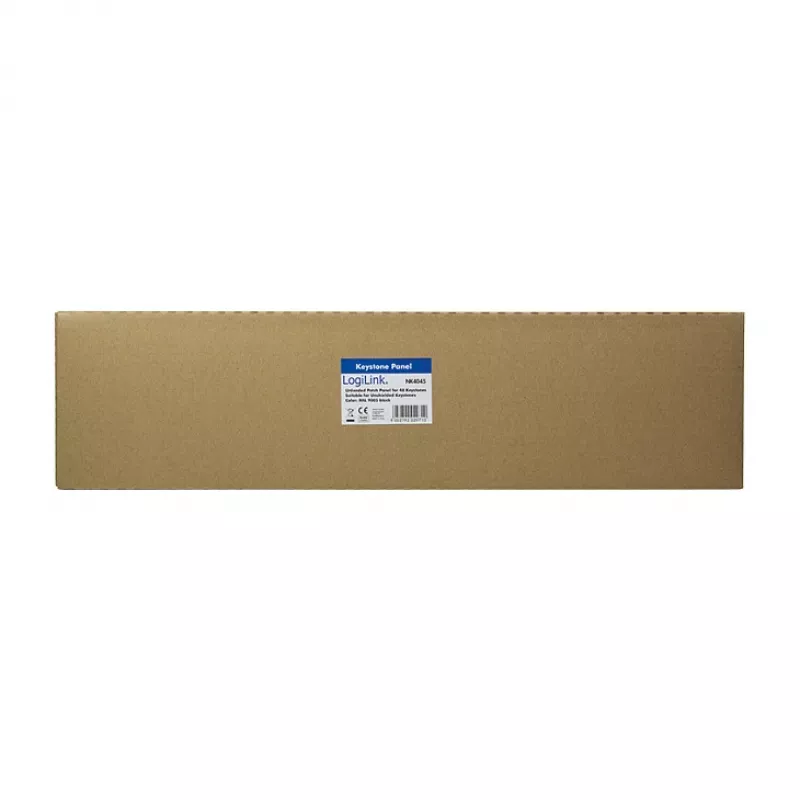 LogiLink NK4045 Keystone Patchpanel 1U 48 Ports ungeschirmt Schwarz