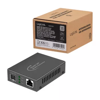 Logilink NMC001 Gigabit Medienkonverter RJ45 auf SFP