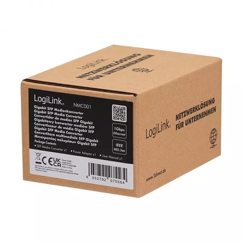 Logilink NMC001 Gigabit Medienkonverter RJ45 auf SFP