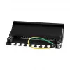 LogiLink NP0017B Patch Panel – 8 Port Cat6 STP, Wand-/Untertischmontage, Schwarz