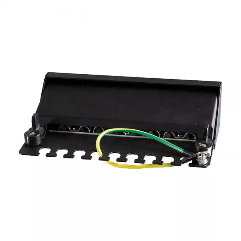 LogiLink NP0017B Patch Panel – 8 Port Cat6 STP, Wand-/Untertischmontage, Schwarz