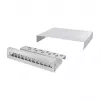 LOGILINK NP0094 Consolidation Point Box 12-Port, Tisch-/Wand-/Hutschienenmontage, Hellgrau