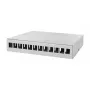 LOGILINK NP0094 Consolidation Point Box 12-Port, Tisch-/Wand-/Hutschienenmontage, Hellgrau