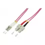 LogiLink OM4 LC/SC Duplex Multimode Glasfaser-Patchkabel 20m LSZH Aqua