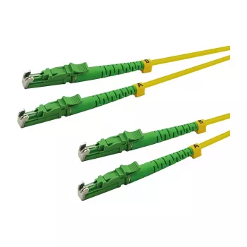 LogiLink OS2 Singlemode Duplex Glasfaser-Patchkabel LSH/APC auf LSH/APC 1m Gelb LSZH