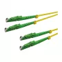 LogiLink OS2 Singlemode Duplex Glasfaser-Patchkabel LSH/APC auf LSH/APC 1m Gelb LSZH
