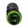 LOGILINK Outdoor Fiber Optic Duplex SC Connector mit 2 Kabelverschraubungen, IP67, Schwarz