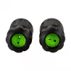 LOGILINK Outdoor Fiber Optic Duplex SC Connector mit 2 Kabelverschraubungen, IP67, Schwarz