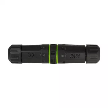 LOGILINK Outdoor Fiber Optic Duplex SC Connector mit 2 Kabelverschraubungen, IP67, Schwarz