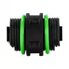Logilink Outdoor Fiber Optic Simplex SC Connector mit 2 Kabelverschraubungen, IP65, grau