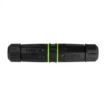 Logilink Outdoor Fiber Optic Simplex SC Connector mit 2 Kabelverschraubungen, IP65, grau