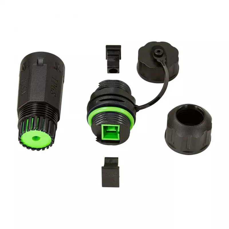 LOGILINK Outdoor Fiber Optic Simplex SC Connector mit Kabelverschraubung und Staubschutzkappe
