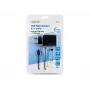 LogiLink PA0157 3-Port USB-Wandladegerät 10,5 W mit integriertem Micro-USB-Kabel, Schwarz
