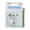 LOGILINK PA0253 Wandsteckdose mit 1 Schuko-Steckdose, 1 USB-A- und 1 USB-C-Ladeanschluss, 3,1 A, Weiß