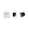 LOGILINK PA0253 Wandsteckdose mit 1 Schuko-Steckdose, 1 USB-A- und 1 USB-C-Ladeanschluss, 3,1 A, Weiß