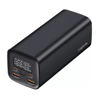 Logilink PA0350 Mobile Power Bank, 20,000 mAh, 65W PD & QC 3.0, Schwarz