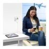 LOGILINK PA0357 USB-A/C Reiseladegerät, 70 W GaN, 4-Port, 2x USB-A (QC), 2x USB-C (PD), Schlank, Weiß