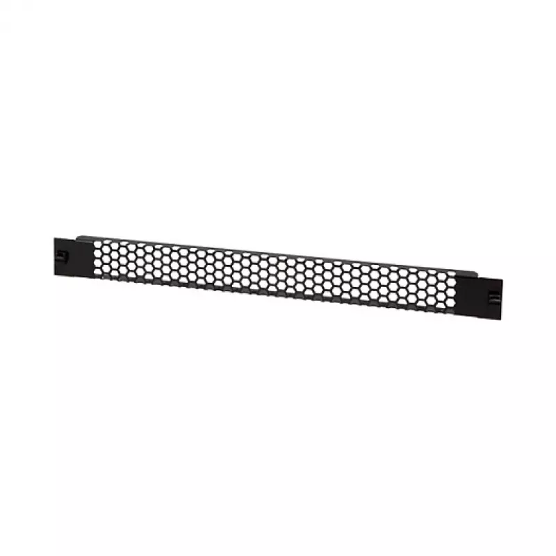 LogiLink PN110B 19 Zoll 1U Belüftetes Rack Panel Schwarz RAL 9005