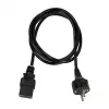 Logilink Netzkabel, CEE 7/7 auf IEC C19, Schwarz, 3 m