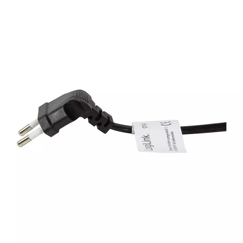LogiLink Netzkabel Eurostecker CEE 7/16 auf IEC C7 0,75 m Schwarz