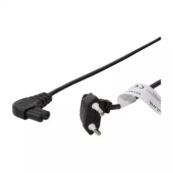LogiLink Netzkabel Eurostecker CEE 7/16 auf IEC C7 0,75 m Schwarz