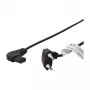 LogiLink Netzkabel Eurostecker CEE 7/16 auf IEC C7 0,75 m Schwarz